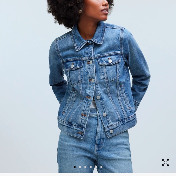 Madewell The Jean Jacket  Classic Blue Denim Jacket - Picture 7 of 13